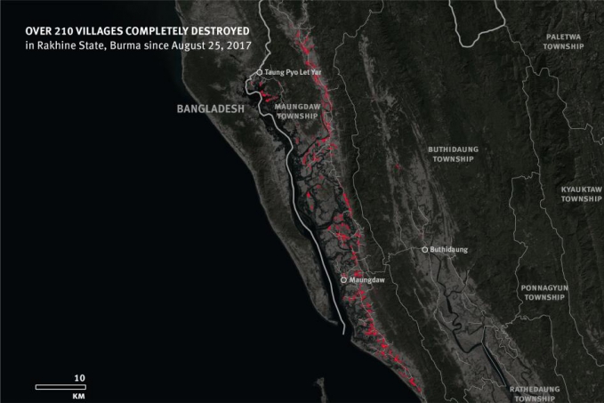Burma: Satellite Imagery Shows Mass Destruction Burma: Satellite Imagery Shows Mass Destruction